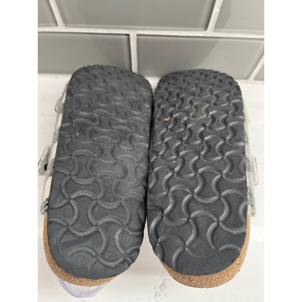 BIRKENSTOCK‎ Arizona Rivet Shearling  Sandals Plaid Fall Winter Size 9 - Picture 6 of 8